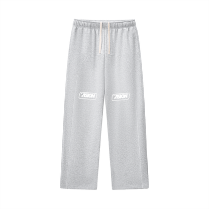 Contrast-Stitched Fleece Sweatpants